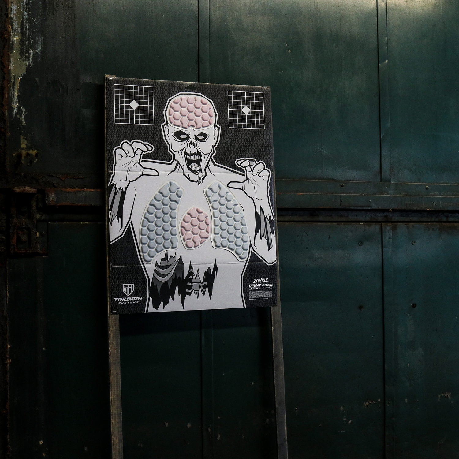 Threat Down Zombie Silhouette | 3-Pack | Zombie Target | Life Size Target | Highly Visible Target| Target for Shooting | Short Range Target
