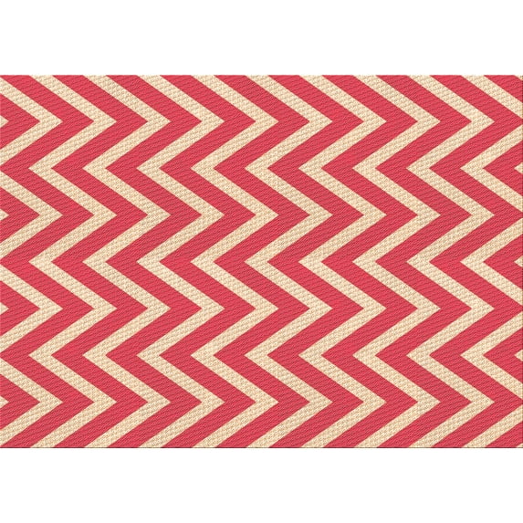 Ahgly Company Machine Washable Indoor Rectangle Transitional Red Area Rugs, 2' x 3'