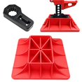 thumbnail image 1 of YIYITOOLS Base de Cric et Mainteneur Compatible, 2 Pcs, Base Tout-Terrain, Rouge & Noir, Soulagement de l'Évier de Levage de Cric, Protecteur de Barre de Poignée d'Accessoires (YN-1-001), 1 of 7