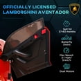 thumbnail image 4 of Aosom Lamborghini Aventador 12V Licensed Kids Ride on Car with Scissor Doors, Easy Transport, Remote, Suspension System, Horn, Music, Lights, Red, 4 of 10