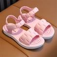 thumbnail image 4 of NOKIO Girls' Closed Toe Sandals Children Sandals Soft Flat Shoes Fashion And Comfortable Small Medium And Large Children Soft Bottom Waterproof Lightweight Baby Princess Sandals, 4 of 9