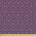 thumbnail image 2 of Geometric Sofa Upholstery Fabric by the Yard, Rounded Hexagonal Geometric Forms Funky Groovy Contemporary Design, Decorative Fabric for DIY and Home Accents, Fuchsia and Charcoal Grey by Ambesonne, 2 of 5