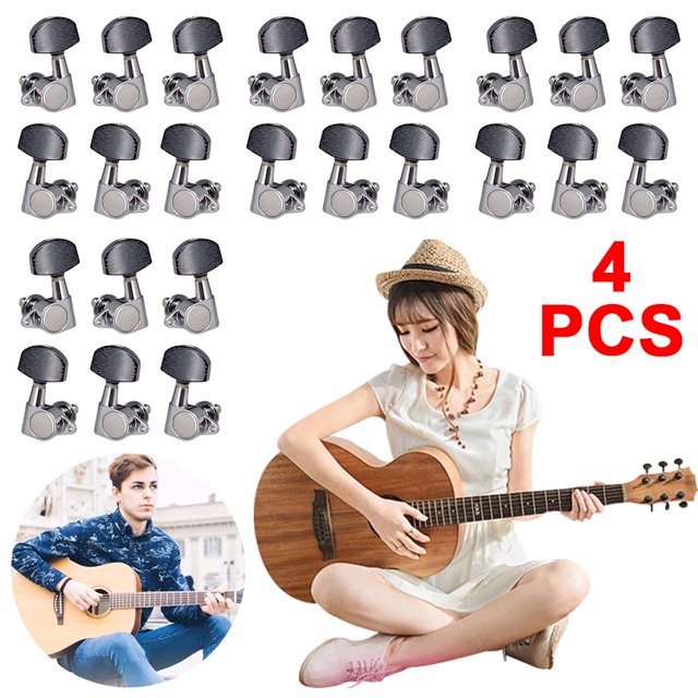 Clavijas Afinación Cuerdas Guitarra Cabezales Máquina Afinadora para Eléctrica Folclórica 6 Uds.