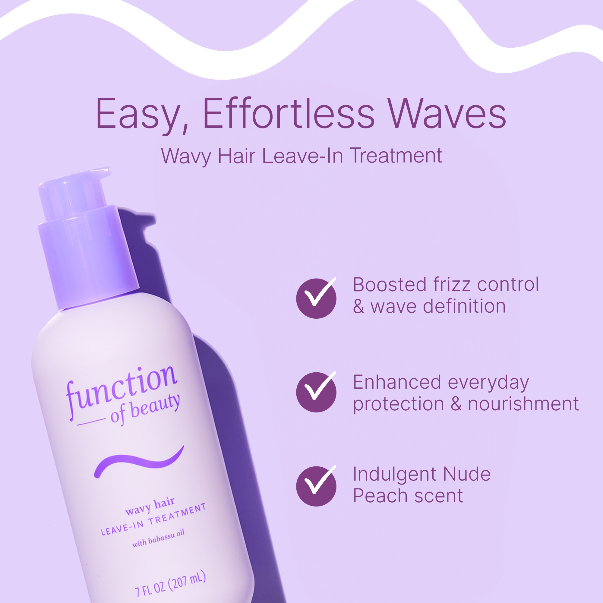 Function of Beauty Wavy Hair Leave-In Treatment, 7 oz photo 2