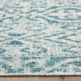 thumbnail image 4 of LR Home Victoria 5' x 8' Blue/Gray Trellis Indoor/Outdoor Area Rug, 4 of 9