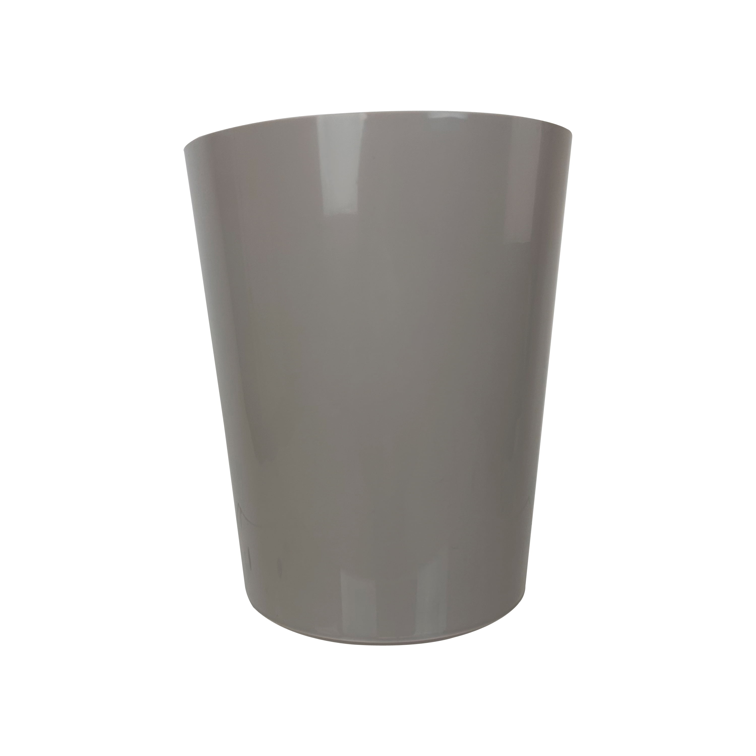 Mainstays 5 Gallon Plastic Open Top Trashcan, Taupe
