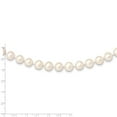 thumbnail image 3 of Primal Gold 14 Karat Yellow Gold 9-10mm White Near Round Freshwater Cultured Pearl Necklace, 3 of 4