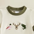 thumbnail image 4 of Xyant Toddler Baby Girl Summer Outfit Deer Duck Hunting Short Sleeve T-Shirt Tops Camouflage Flare Pants Infant Spring 2Pcs Clothes Set (Green,3-4 Years), 4 of 7
