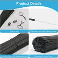 thumbnail image 3 of YNTVV-1000Pcs 5inches Plastic Twist Bag Gift Bag Cable Ties for Party Cello Candy Bags Cake Pops (5inches), 3 of 3