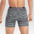 thumbnail image 3 of Hanes Premium Men's Xtemp Total Support Pouch Anti Chafing 3pk Boxer Briefs - Red/Gray, Small, 3 of 4