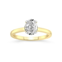 2 Carat IGI Certified Oval Shape Lab Grown Diamond Engagement Ring | 14K Yellow Gold | Mystic Secret Halo Lab Diamond Ring | FG-VS1-VS2 Quality Friendly Diamonds