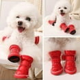 thumbnail image 6 of Soft Waterproof Pet Paw Care Winter For Small Dogs Warm Chihuahua Teddy Anti-slip Pet Products pet shoe Snow Boots Dog Shoes BLUE XL, 6 of 8