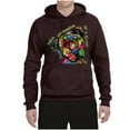 thumbnail image 3 of Dean Russo The Only Person Dog Lover Unisex Graphic Hoodie Sweatshirt, Brown, 3X-Large, 3 of 6