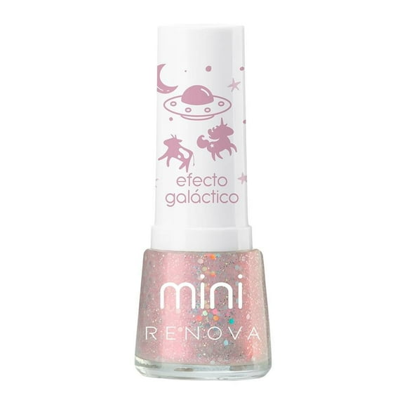 Esmalte de uñas Renova Esmalte Mini Luna 7.7 ml Beige con Glitter
