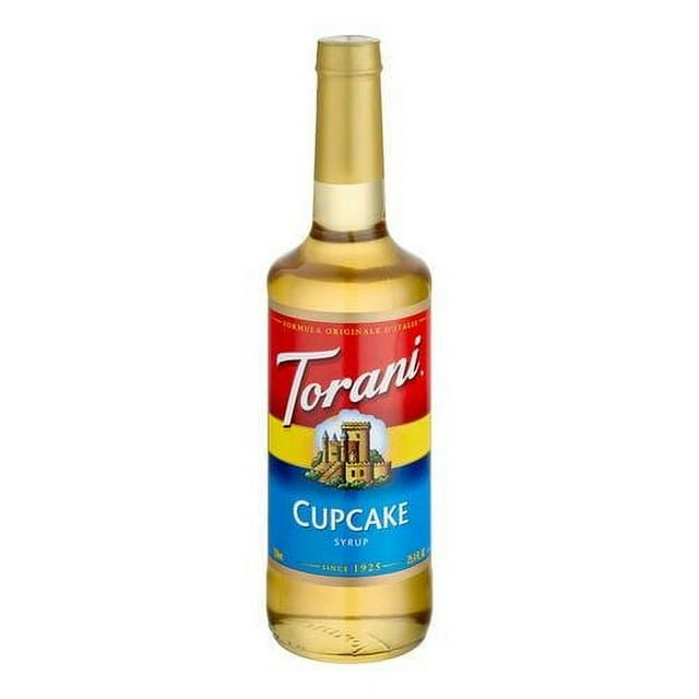 Torani Sirop Aromatisant pour Cupcakes – Profil Riche de Pâte à Gâteau Jaune et Glaçage Vanille Velouté Aromatique, Bouteille en Verre de Qualité Supérieure 750 ml (25.36 oz)