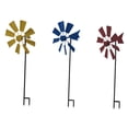 thumbnail image 5 of FRCOLOR 3Pcs Outdoor Metal Wind Spinner Pinwheels Windmill Party Pinwheel Wind Spinner, 5 of 8