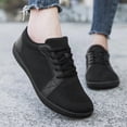 thumbnail image 3 of DLWKIPV Minimalist Barefoot-Style Sneakers - Breathable Knit Wide Toe Box Shoes for Daily Walking & Casual Wear (BLACK,9), 3 of 6