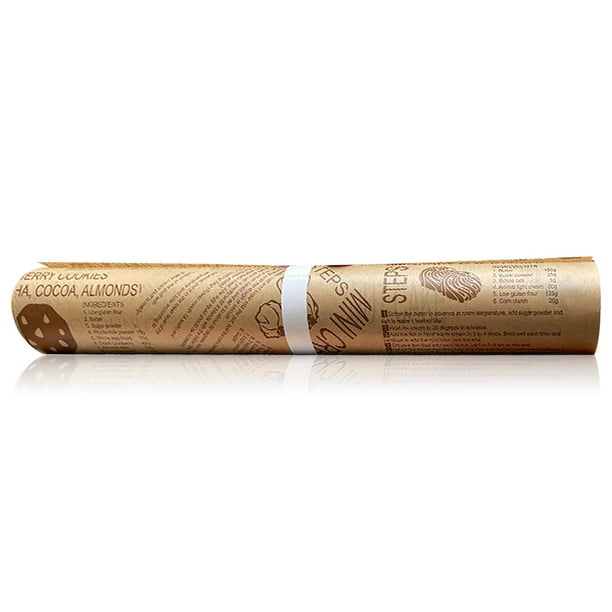Billuyoard Rollo de papel para hornear Hojas para freír resistentes al calor Pan Cake Cookie Pie Pastelería Liners Hogar Cocina Panadería Restaurante Herramientas y accesorios para hornear Billuyoard HA030585-00B