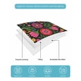 thumbnail image 5 of Quilts Full Size, Bohemian Soft Comforter Bedding Set for Bed, Red Green Tribal Mexican Abstract Flower Lightweight Quilted Bedspread with Pillow Cover(2 Pieces) for All Season, 78x90 Inch, 5 of 6