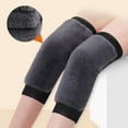 thumbnail image 4 of 1 Pair Winter Knee Pads Padded Anti-skid Fast Heating Effect Breathable Knee Protection Plush Winter Warm Knee Pads for Outdoor	-S,Black, 4 of 8