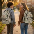 thumbnail image 2 of Bulopur Deer Camo Dark Brown Bow Print Kids Backpack Set 4 Pcs Durable Outdoor Hunting Book Bag with Lunch Bag, Pencil Case and Water Bottle Cover for Primary Students, 2 of 7