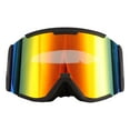 thumbnail image 3 of Skiing Protection Goggles, Scratch Proof Anti Fog Oversized OTG Design Air  System Ski Goggles  For Skating Black Frame Grey Lens,Black Frame Silver Lens,Black Frame Red Lens,Red, 3 of 8