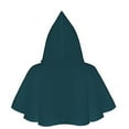 thumbnail image 5 of PXLKNZH Men's and Women Halloween Costume Shawl Cloak Solid Color Short Hooded Poncho Coat Beach Outfit Sun Protection Shrug Cape Winter Hooded Outerwear Army Green,Free Size, 5 of 6