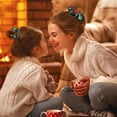 thumbnail image 3 of Gomas navideñas para el pelo, coleteros elásticos para cola de caballo, gomas para el pelo, bandas para el pelo, paquete suave y bonito para niñas, 3 of 5
