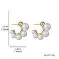 thumbnail image 5 of Fiudx Pendientes En Forma de C, Diseño de Letras Moderno, Joyería de Perlas, Acero Inoxidable, Accesorio de Moda Duradero, Perfectos para Bodas, Aniversarios y Cumpleaños, Regalo Ideal para Mujeres., 5 of 5