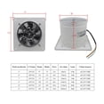 thumbnail image 2 of Fan Kitchen Exhaust Fan 6/8/10/12 Inch Booster Fan Inline Duct Vent Blower Duct Fan For HVAC Exhaust Bathroom Ventilation ,Energy-Efficient, 2 of 2