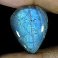 thumbnail image 2 of 28.00Cts Natural Blue Power Flash Labradorite Pear Cabochon Loose Gemstone, 2 of 4