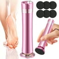 thumbnail image 3 of USB Electric Foot Pedicure | Adjustable Speed ​​​​Exfoliator | Includes 60 Sandpaper Sheets | Portable Aluminum Alloy Pedicure Tool | Pink, 3 of 11