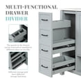 thumbnail image 5 of 36" Bathroom Vanity with Single Sink Combo, Undermount Bathroom Vanity Sink Cabinet with 2 Doors and Drawer & Opening Shelf, Modern Floor Standing Bathroom Vanity, Grey, 5 of 9