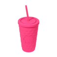 thumbnail image 2 of Paquete con 20 piezas de Vaso plástico doble pared con acabado rubber rosa 10 x 16, 2 of 4