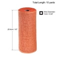 thumbnail image 2 of Unique Bargains PP Burlap Mesh 10' x 10 Yards Decorative Wrapping Ribbon, Orange 1 Roll, 2 of 5