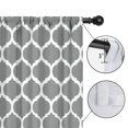 thumbnail image 4 of Blackout Kids Curtains,Gray Geometric Quatrefoil Pattern Childrens Insulated Curtains Set Of 2,Bedroom Essentials,Toddler Room Decor 52x63in(132x160cm), 4 of 5
