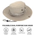 thumbnail image 2 of Sombrero de pescador informal con borde redondo para acampar al aire libre (caqui claro) Ndcxsfigh Para Estrenar, 2 of 2