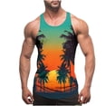 thumbnail image 1 of Tops de Verano Casuales sin Mangas de los Hombres Impresos con Correa Delgada Y sin Espalda, Deporte Regular Cuello Redondo sin Mangas, 1 of 4