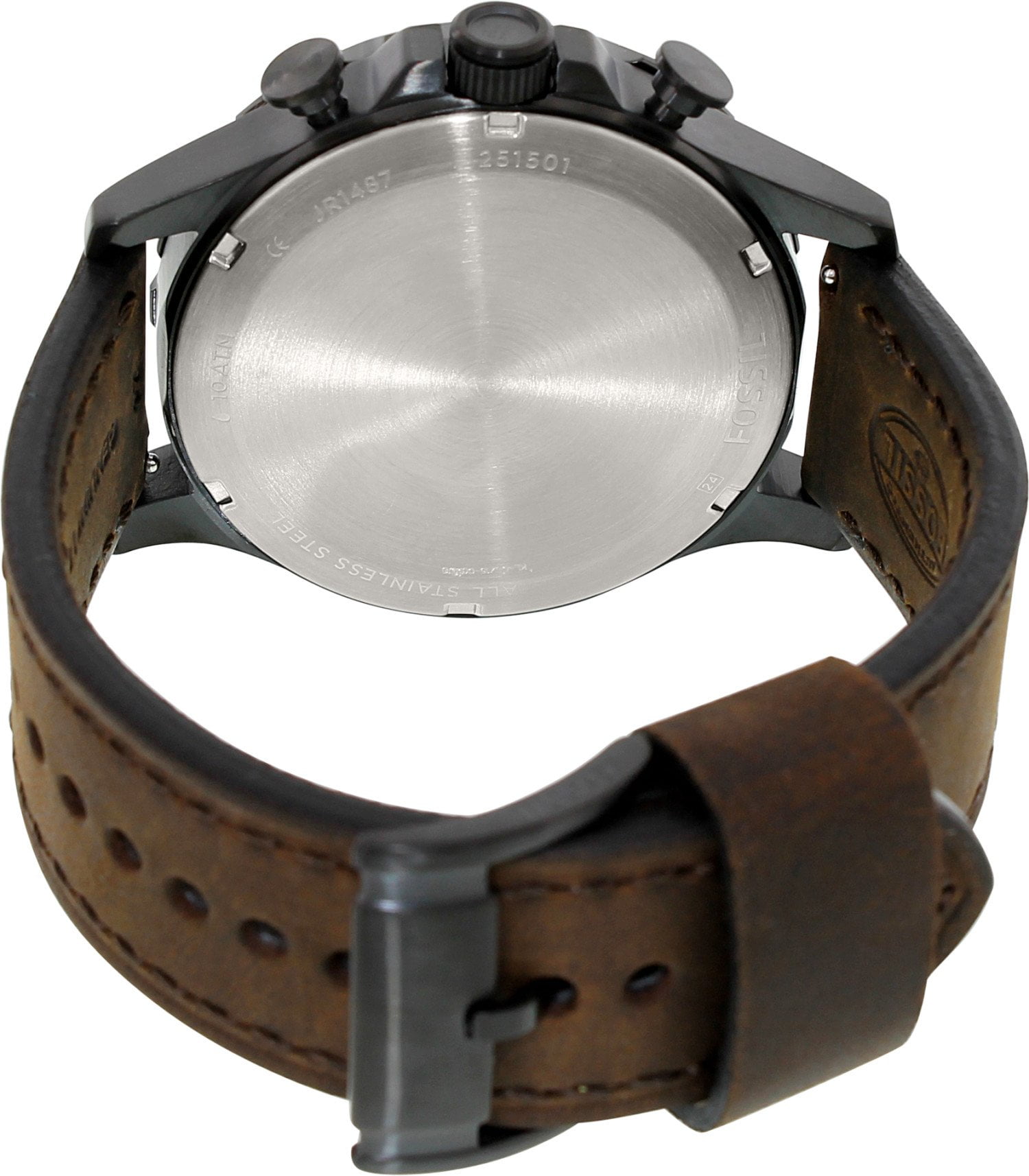 Fossil Nate Chronographe Cuir Montre Homme JR1487 | Walmart Canada