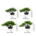 thumbnail image 4 of Injueey Árboles de bonsái artificiales de alta simulación: plantas en macetas de plástico resistentes y duraderas fáciles de cuidar Decoración XB54-C017, 4 of 6
