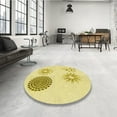 thumbnail image 3 of Ahgly Company Indoor Rectangle Patterned Sun Yellow Area Rugs, 8' x 10', 3 of 6