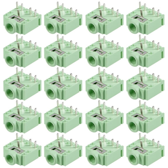 20Pcs PCB Mount 3.5mm 5 Pin Socket Stereo Jack Audio Video Connector PJ-3F07-5P