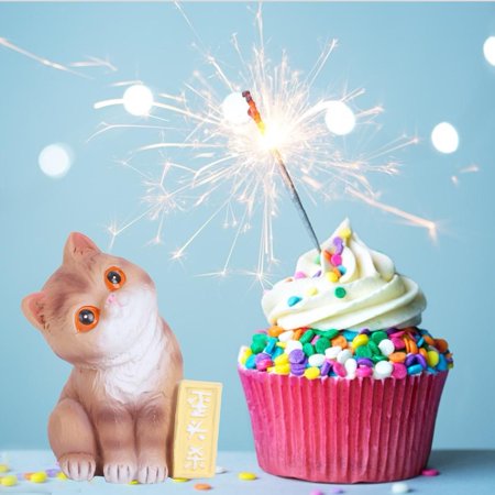 Lafgur Gateau Topper Decoration Decoratif Mignon Chat Figurine Pour Voiture De Fete D Anniversaire Ou Au Walmart Canada