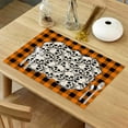 thumbnail image 2 of Halloween Holiday Placemats Set of 4, Non Slip Heat-Resistant Washable Table Place Mats for Kitchen Dining Table Home Decoration, 12" x 18", 2 of 9