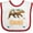 White and Red, variant on Inktastic Idaho Vacation Bear Silhouette Boys or Girls Baby Bib