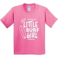 thumbnail image 3 of Inktastic Little Surf Girl with Surfboard Youth T-Shirt, 3 of 5