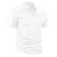 thumbnail image 5 of Donemore Men's Casual Collar T-Shirt Shirt with Button Short Sleeves and Sporty Pocket Design, Vintage - inspired Minimalist Comfortable Versatile Men's Clothing, 5 of 6