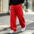 thumbnail image 2 of Men Loose Fit Jogger Pants Elastic Drawstring Waist Wide Leg Casual Sweatpants Breathable Outdoor Workout Pants With Side Pockets M, 2 of 8