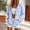 Blue, variant on Women Solid Cotton Drawstring Hood Full Zip Long Sleeve Dual Side Pockets Loose Fit Casual Daily Street Layering Hooded Cardigan Sweatshirt Outerwear Purple L