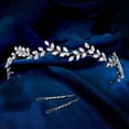 thumbnail image 5 of MIALLO Delicate Silver Single Row Marquise Zircon Hair Vine, Elegant Women Headband for Everyday Wear, Wedding & Party, 5 of 8
